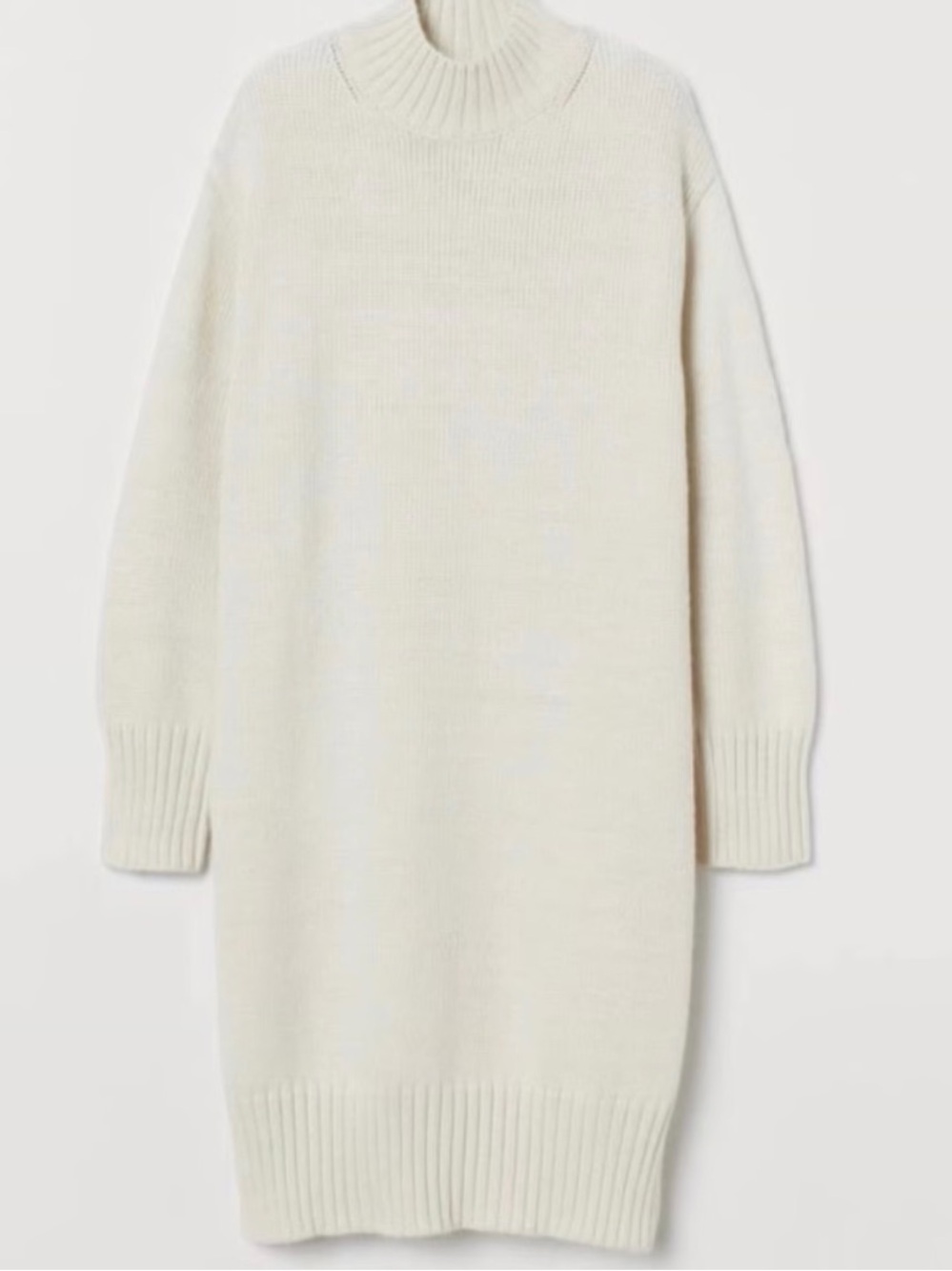 H&M Cream Knit Sweater Dress